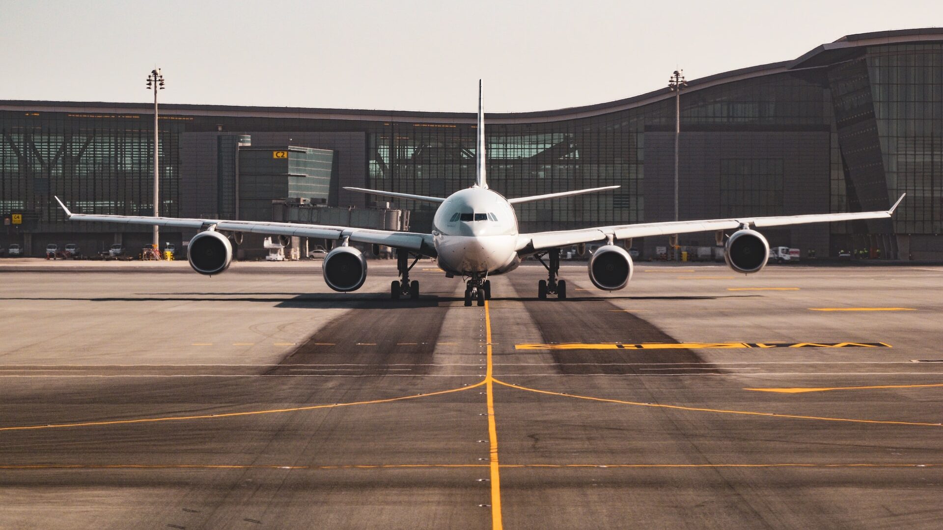 plane on a runway